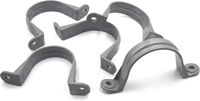 ISPINNER 6pcs 2-1/2 Inch PVC Pipe Straps, 2 Holes Plastic Conduit Strap - Image 3