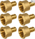 Pex Fittings, 1/2" Female NPT to 1/2" Pex Male Adapter, Heavy-Duty Brass Crimp by KAINGA