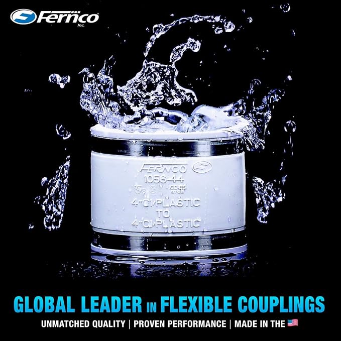 Fernco 1056-075 3/4-in. Flexible PVC Condensate Pipe Coupling - Image 2