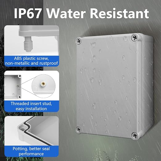 Junction Box IP67 Waterproof Dustproof Electrical Box Project Box DIY Enclosure - Image 7