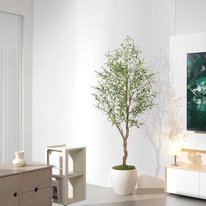 FEELEAD 6FT Faux Olive Tree - Image 6