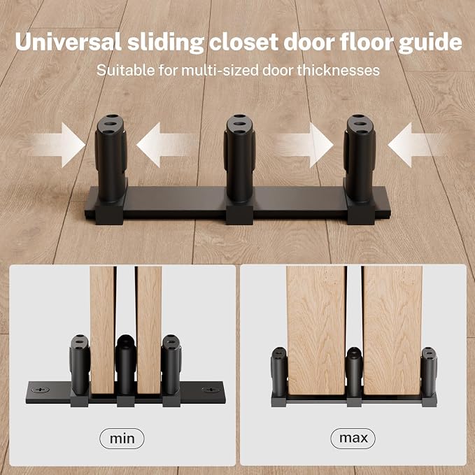 Sliding Closet Door Floor Guide, Sliding Door Guides Floor Mount - Image 3