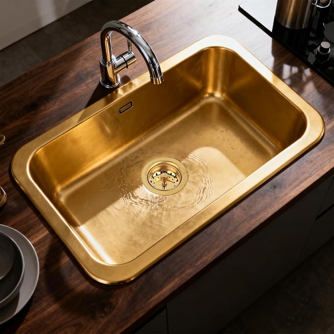 Champagne Bronze Sink Garbage Disposal Flange and Stopper - Image 8