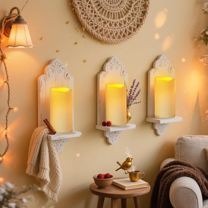 Flameless Candles 4" 5" 6" Outdoor Indoor Pillars Battery Operated Flickering - Image 2