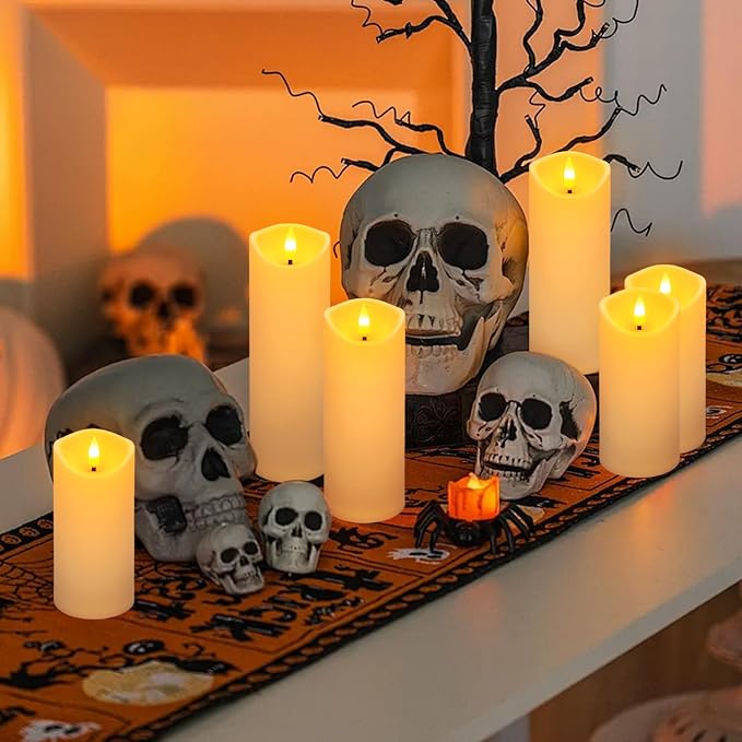 24-Pack Ivory-Colored Flame-Free Candles - Image 2