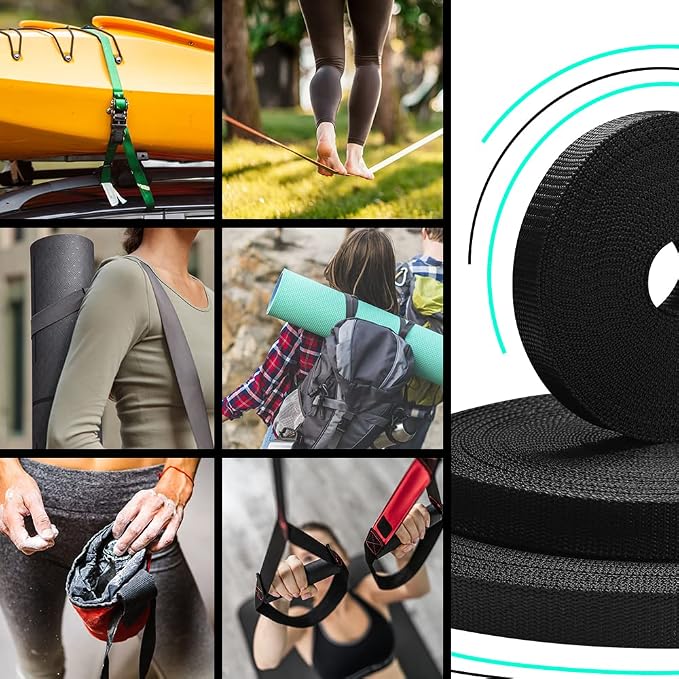 Webbing Strap, 3/4" to 2", 10-50 Yds, EDC gear, backpack repair and pet dog - Image 6