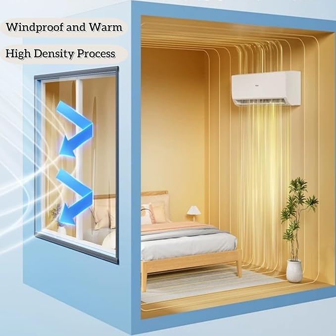 Window Insulation Kit for Winter 47''X63'' - Image 5