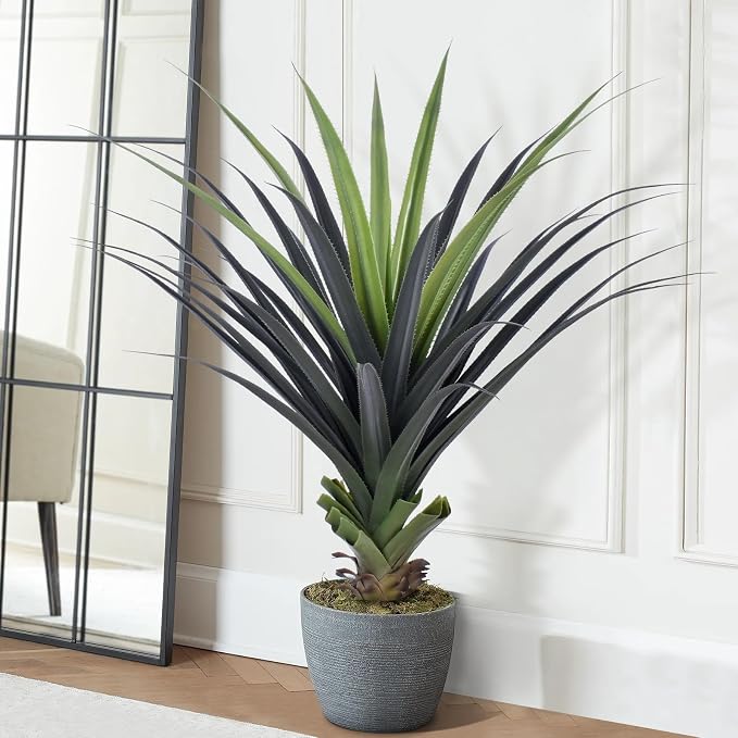 4ft Artificial Spiked Agave Plant, Indoor Outdoor Home, Office Decor 1pcs - Image 6