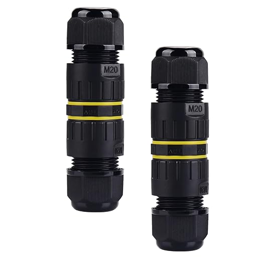 IP68 Waterproof Junction Box 2 Way 2pin Outdoor Cable Connector | 2 Pack M20 2 - Image 8