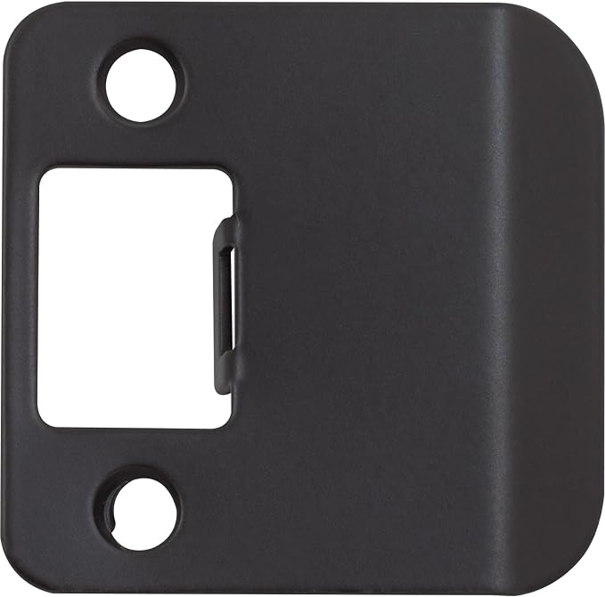 Round Corner Extended Lip Strike, 2-1/4" x 1-3/4", Matte Black by StoneHarborHardware