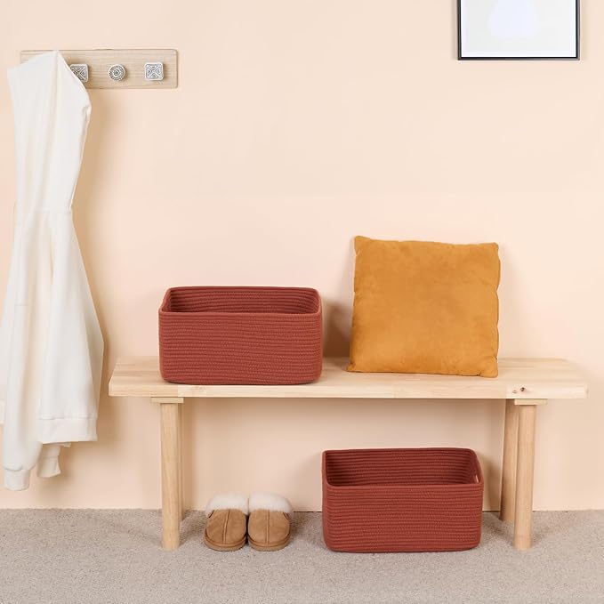 MiniArk Large Storage Baskets for Organizing, Baby Nursery, Toy Bins Box - Image 6