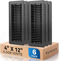 4" x 12" Floor Register Vent Covers 6-Pack by VENTYUN