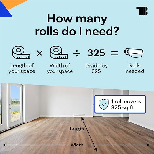 TapeManBlue Temporary Floor Protector Roll, Water and Slip Resistant, Heavy - Image 8