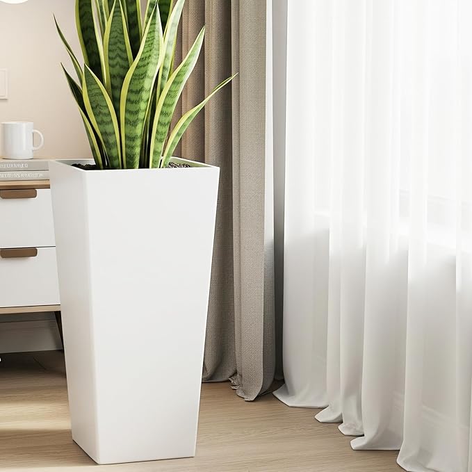 Worth Garden Large 28 in.Tall Planters Set of 2 - Image 7