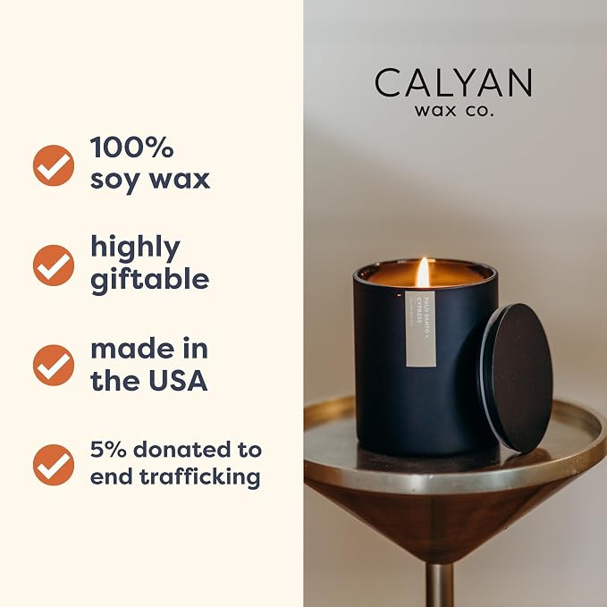 Palo Santo & Cypress Scented Candle - Image 3