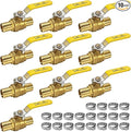 AB 1 Inch X 1 Inch PEX Ball Valve, Full Port Water Stop Shut Off, Water Shut by AB