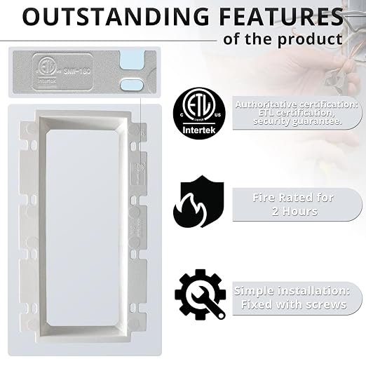 4-Gang Nonmetallic Outlet Box Extender, ETL Listed, 12 Pack | ETL Listed - Image 3