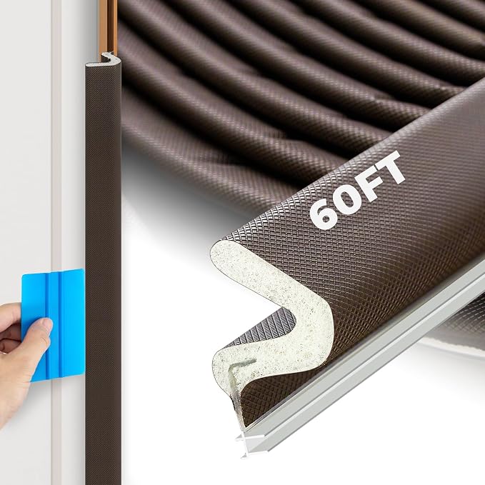 Weather Stripping Door Seal, 60 FT Kerf Foam Strip by HomeExpert