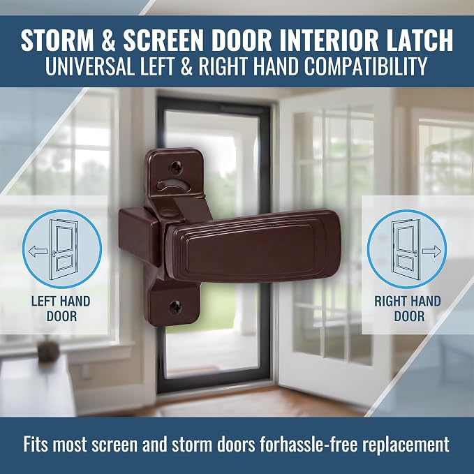 Screen Door Latch Replacement Kit | Replacement Door Handle Hardware, Easy - Image 2