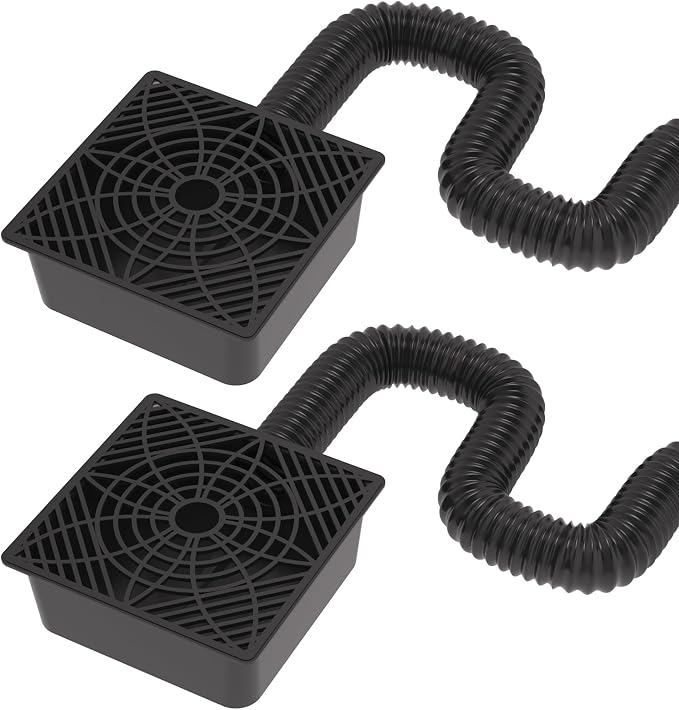 2 Pack Gutter Downspout Extensions, Catch Basin Low Profile Downspout Extender - Image 9