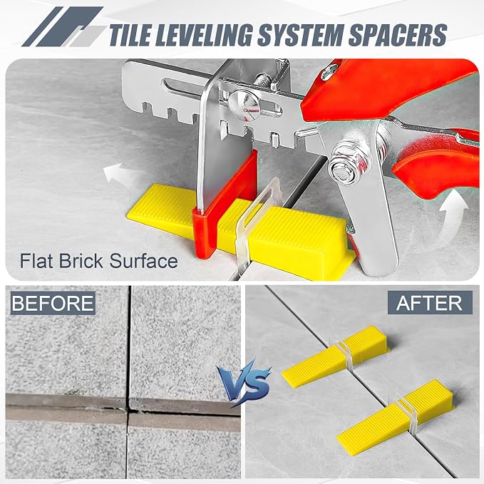Storystore 400pcs Tile Leveling System Clips 1/16 Inch Tile Spacers | Tile - Image 4