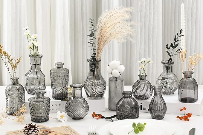 Mini Bud Vases As Wedding Centerpieces - Image 8