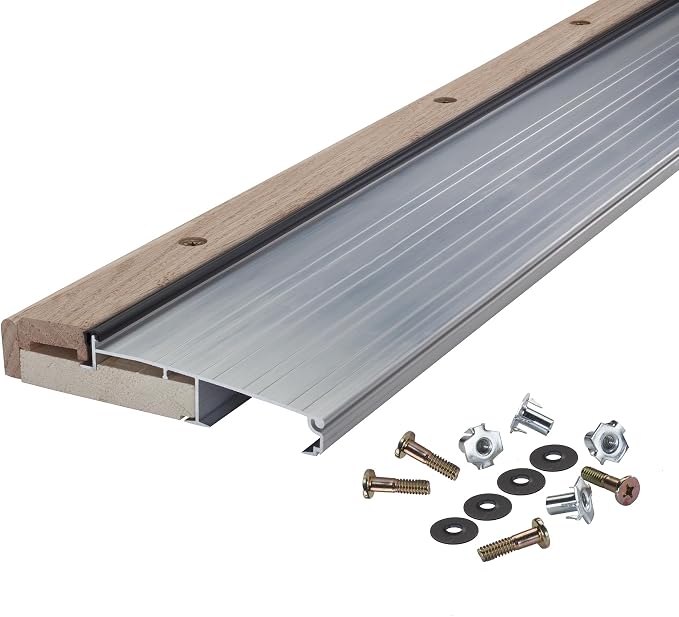 MD Building Adjustable Aluminum & Hardwood Threshold - Image 6