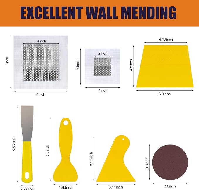 Drywall Repair Kit Drywall Hole Repair Patch Kits Wall Spackle Repair Paste - Image 6