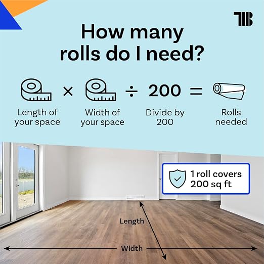 TapeManBlue Temporary Floor Protector Roll, Water and Slip Resistant, Heavy - Image 8