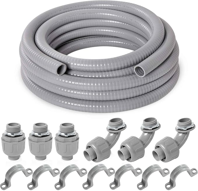 Yariwiz Flexible Electrical Conduit Liquid Tight PVC Conduit Kit by Yariwiz