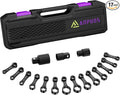 17 Pcs Metric Torque Adapter Set, 3/8" 12-Point Extension | 1/2''+1/4'' + Bit by ANPUDS