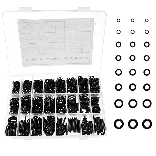 1200 Pcs O Ring Assortment Kit 24 Size Sealing Rubber O-Rings Set | by Yetaida