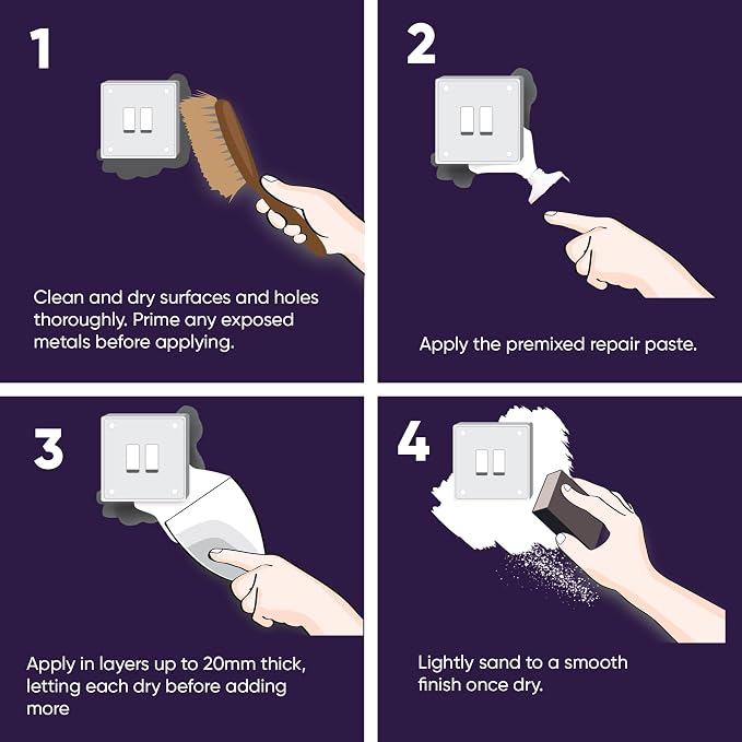 Drywall Repair Kit, Spackle Wall Repair, Special Formula - Image 5