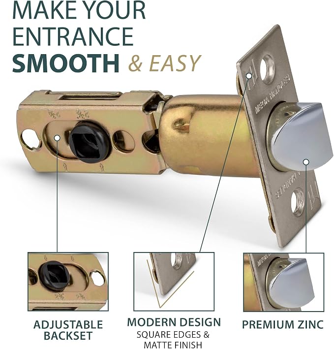 Privacy Square Latch Satin Nickel - Image 2