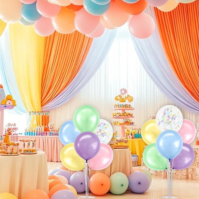 TONIFUL 4 Set Spring Macaron Balloon Stand Balloon Centerpieces - Image 7