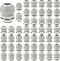 50 Pack NPT 3/4" Cable Glands Waterproof Adjustable 12.5-18mm Cable Connectors by LeMotech