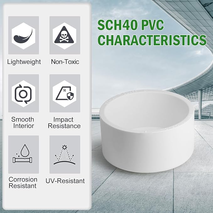 SCH40 PVC Cap 2 Inch - Image 5
