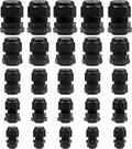 25 Pcs Nylon Cable Glands 5 Size Kit PG7 PG9 PG11 PG13.5 PG16 | IP68 Waterproof by Kyuionty