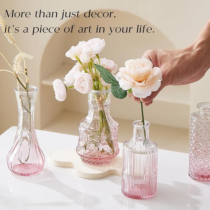 Glass Bud Vase Set of 30 - Image 2