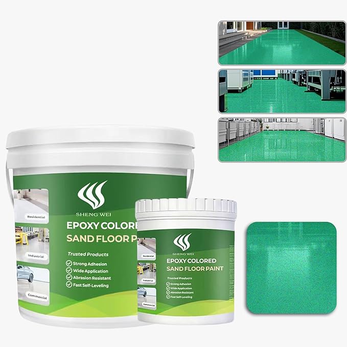 Self Leveling Epoxy Color Sand Floor Paint by SHENGWEI