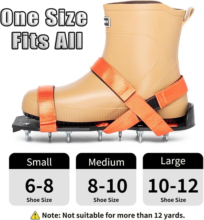 Epoxy Floor Spiked Shoes with 1" Short Spikes – Adjustable Nylon Straps - Image 2