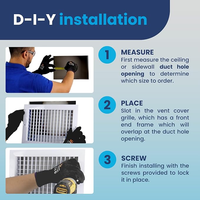 12" x 8" Duct Hole Adjustable Vent Cover - Image 5