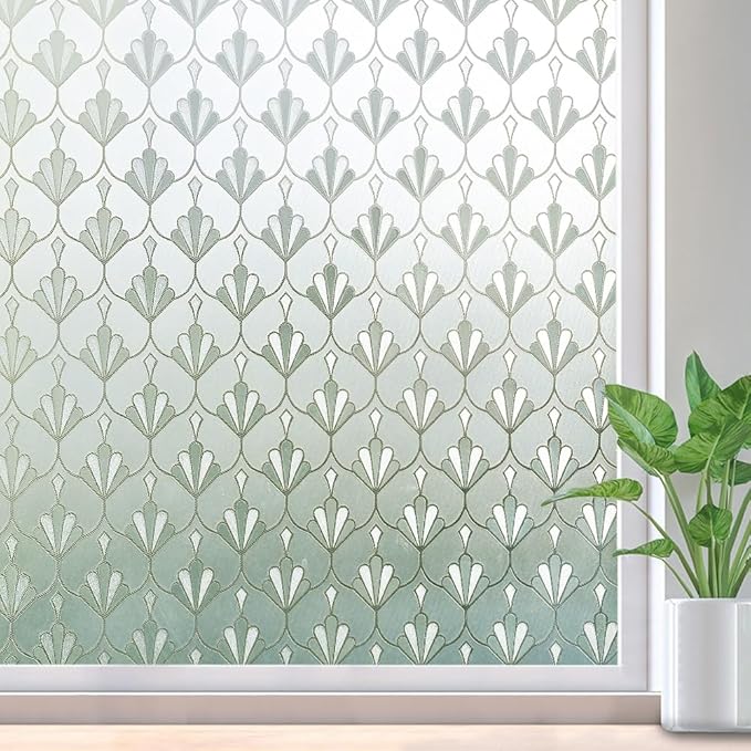 rabbitgoo Privacy Window Film Frosted Glass, 35.4" x 157.4" | Sun Blocking Non by rabbitgoo