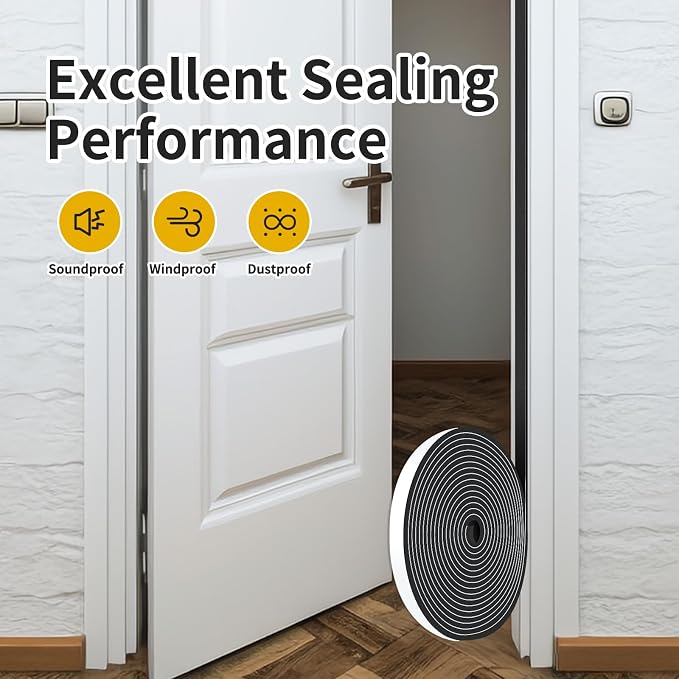 High Density CR Door Seal, for Door and Window, 1/2 in x 1/8 in x 52 Ft | Door - Image 6