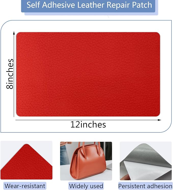 Self Adhesive Leather Repair Patch, 8×12 Inch Sofa Leather Repair Patch - Image 2