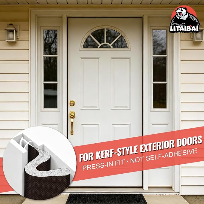 Litaibai 26 ft Kerf Weather Stripping Door Seal - Image 5