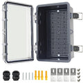 Electrical Junction Box, IP67 Waterproof Outdoor Box ABS Plastic Enclosure by Qukipet