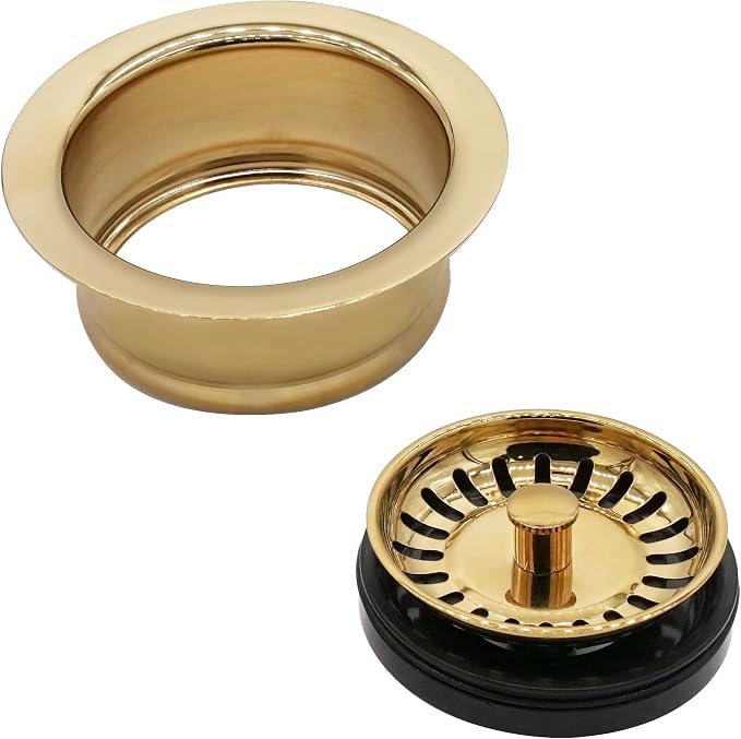 Westbrass D2082S-01 3-1/2" Extra-Deep Collar Kitchen Sink Waste Disposal Flange - Image 3