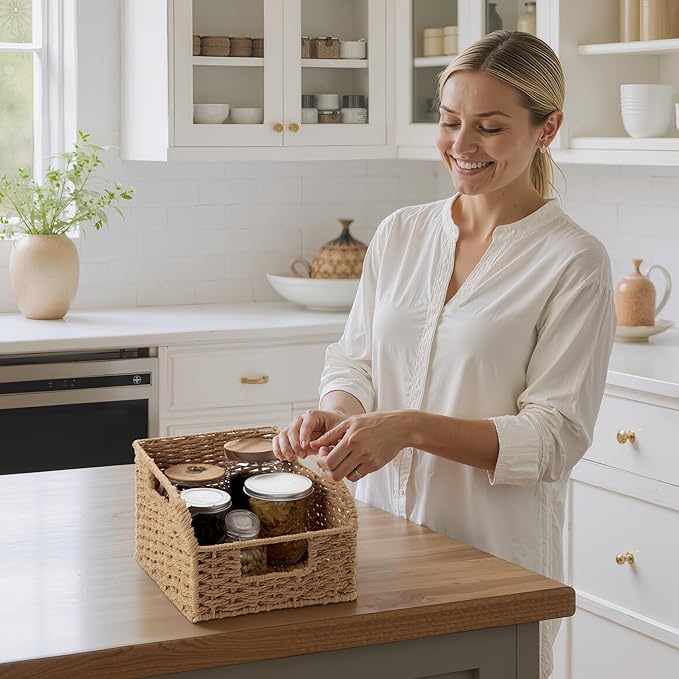 StorageWorks Wicker Baskets for Organizing, Book Baskets, Wicker Storage - Image 6