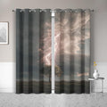 Lightning Blackout Curtains 96 Inches Long, Lone Tree Curtains by Unknown